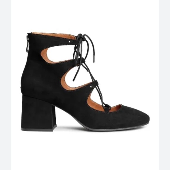 Women’s H&M Court Lace Faix Suede Wedge Sandals Size 7 US! - Picture 9 of 9